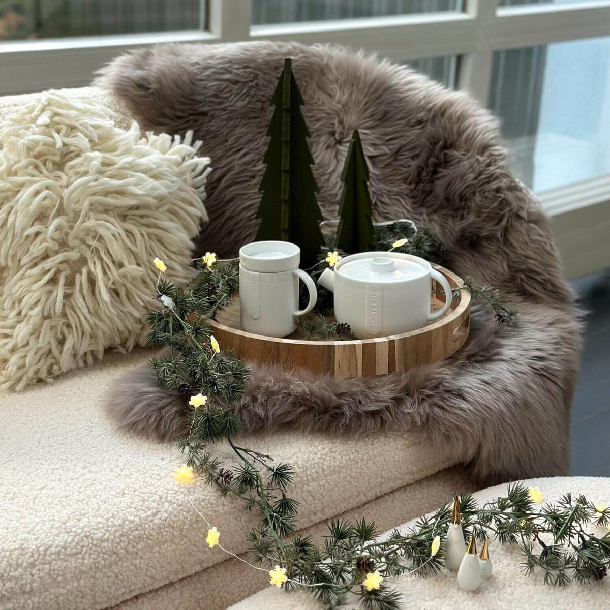 Teekanne "Cozy Time - Beauteaful" (Weiß)