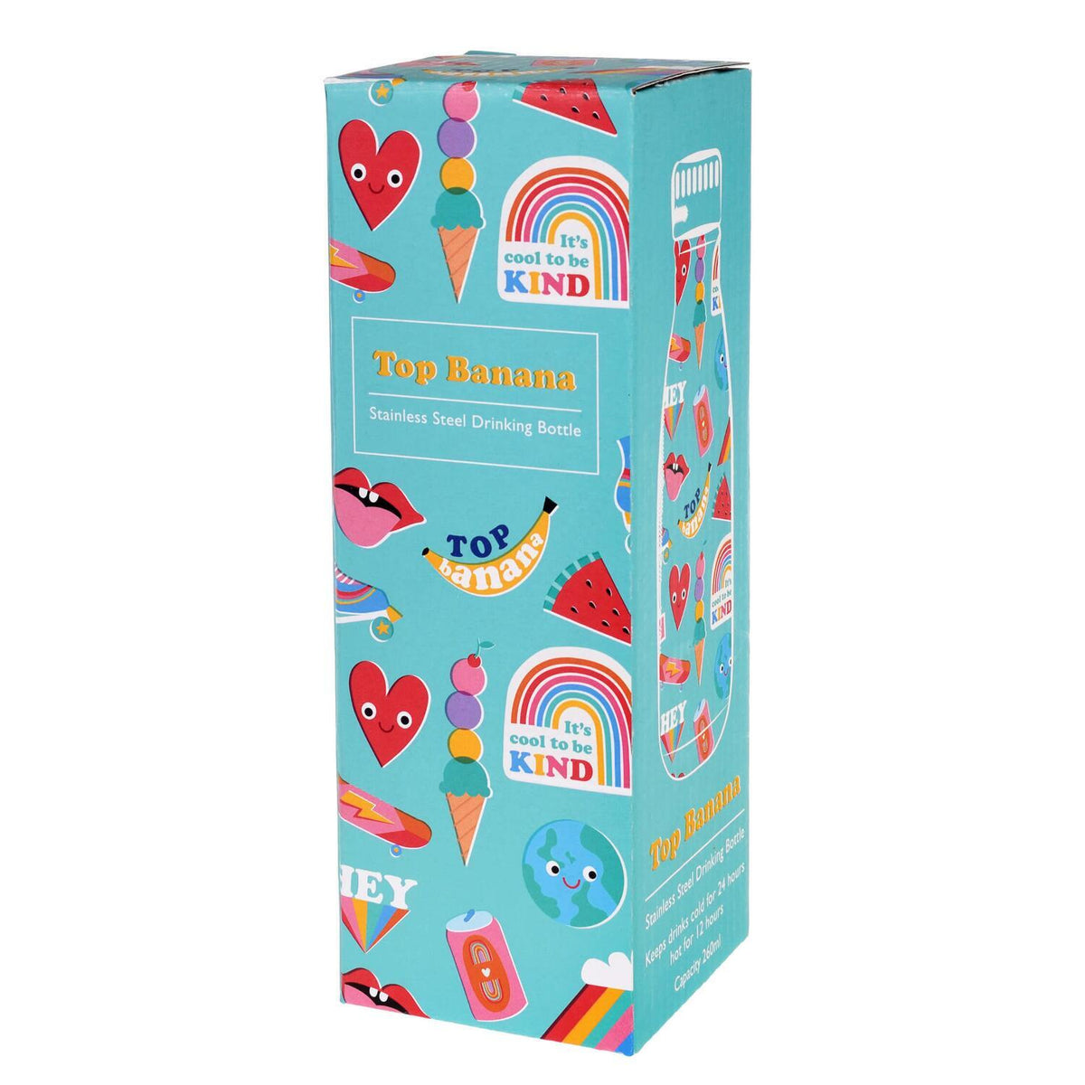 Edelstahl-Trinkflasche für Kinder "Top Banana" - 260 ml (Bunt)
