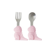 Kinderbesteck "Dino" (Pink)