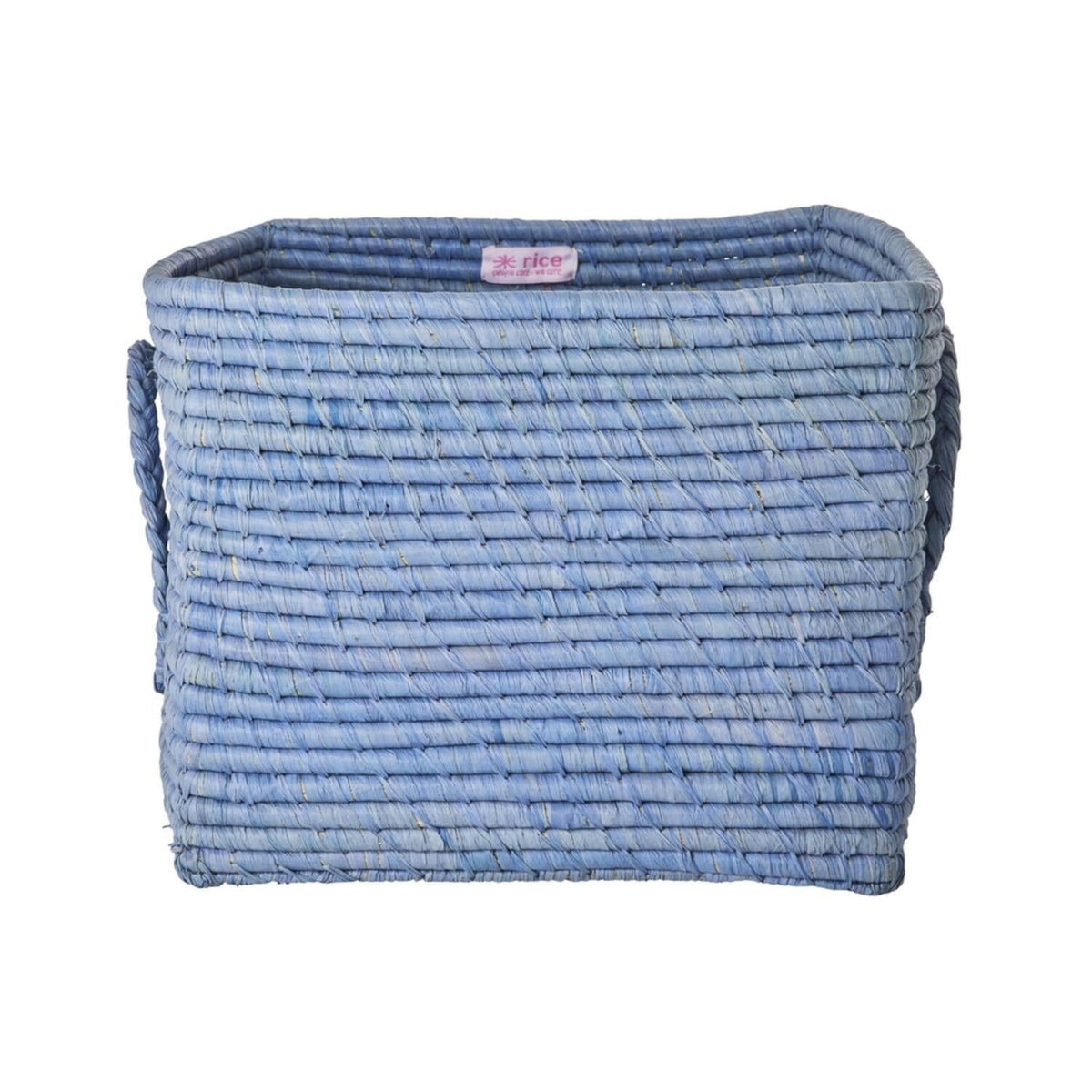 Aufbewahrungskorb quadratisch mit Griffen - 30 cm (Blau)
