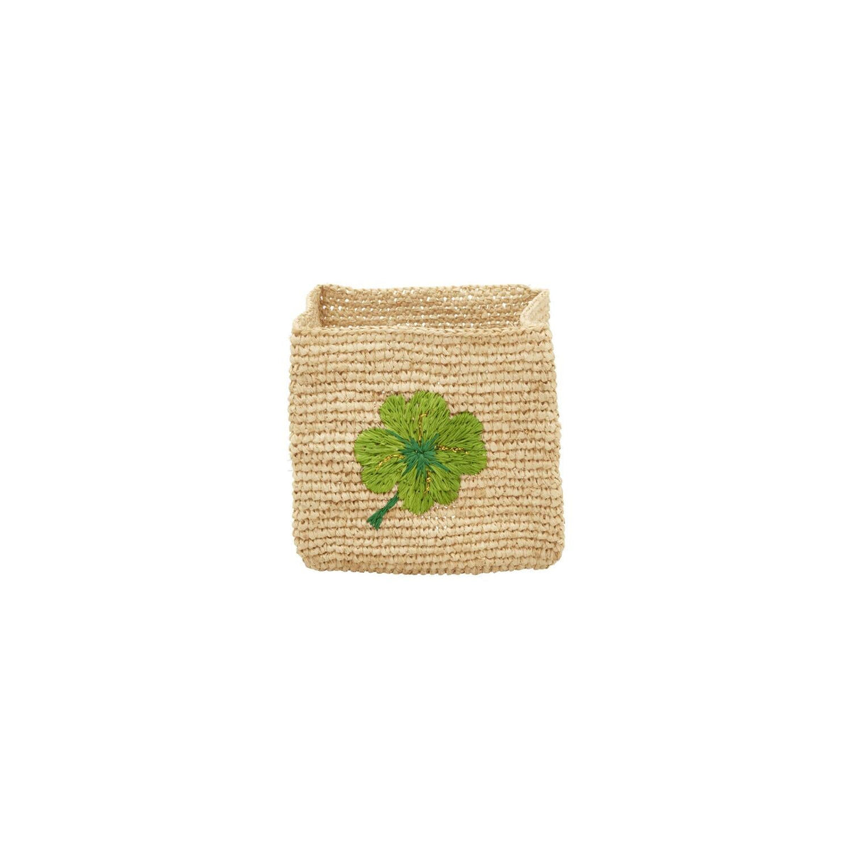 Aufbewahrungskorb "Raffia - Clover" im 2er-Set - S/L (Natur)