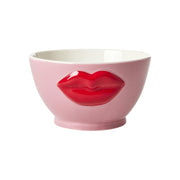 Schüssel "Embossed Lips" - 600 ml (Pink/Rot)