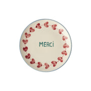 Keramik Kuchenteller "Merci" (Bunt)