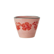Keramik Espressotasse "Flower Vine" (Pink/Orange)