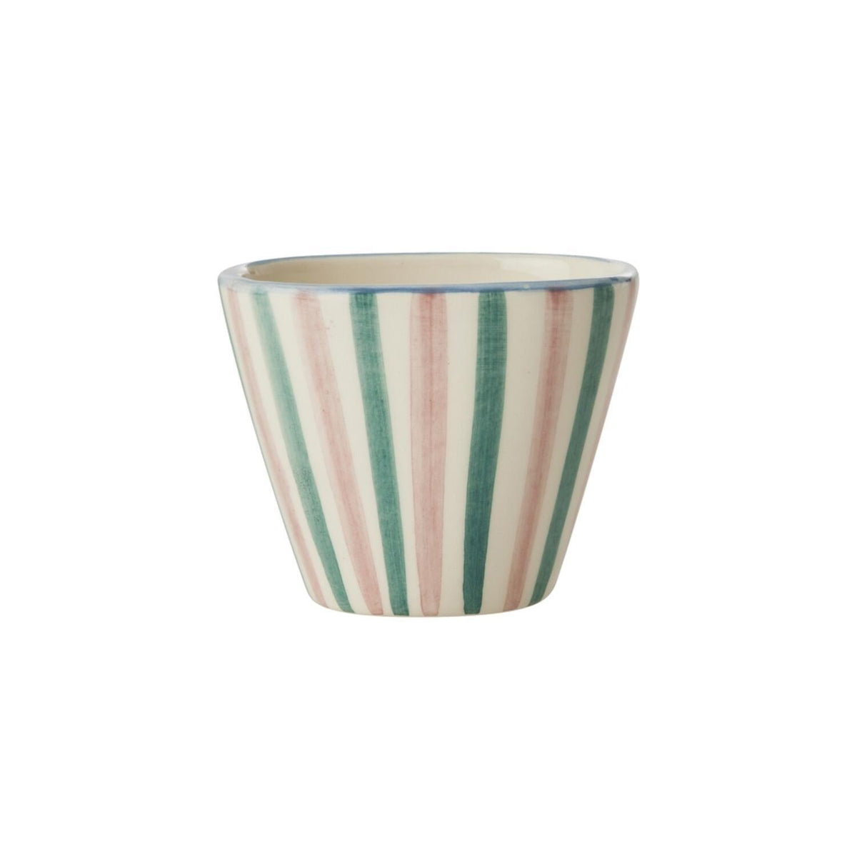 Keramik Espressotasse oval "Stripes" (Bunt)