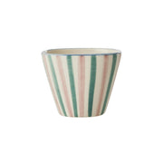 Keramik Espressotasse oval "Stripes" (Bunt)
