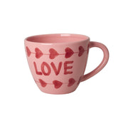 Jumbo Tasse aus Keramik "Love" - 420 ml (Pink/Rot)