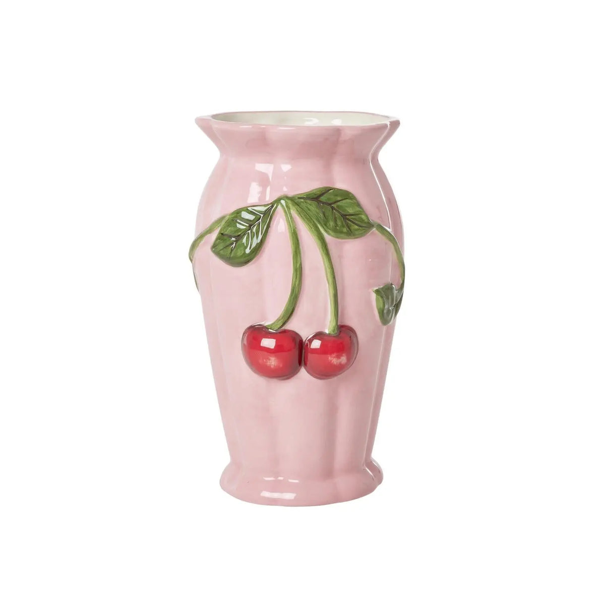 Vase aus Keramik "Cherry" - 11x20 cm (Pink)