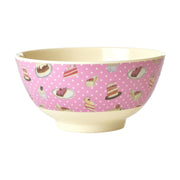 Melamin Schale "Sweet Cake" - M (Bunt)
