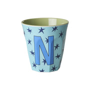Melamin Becher "Buchstabe N - Stars" - M (Bunt)