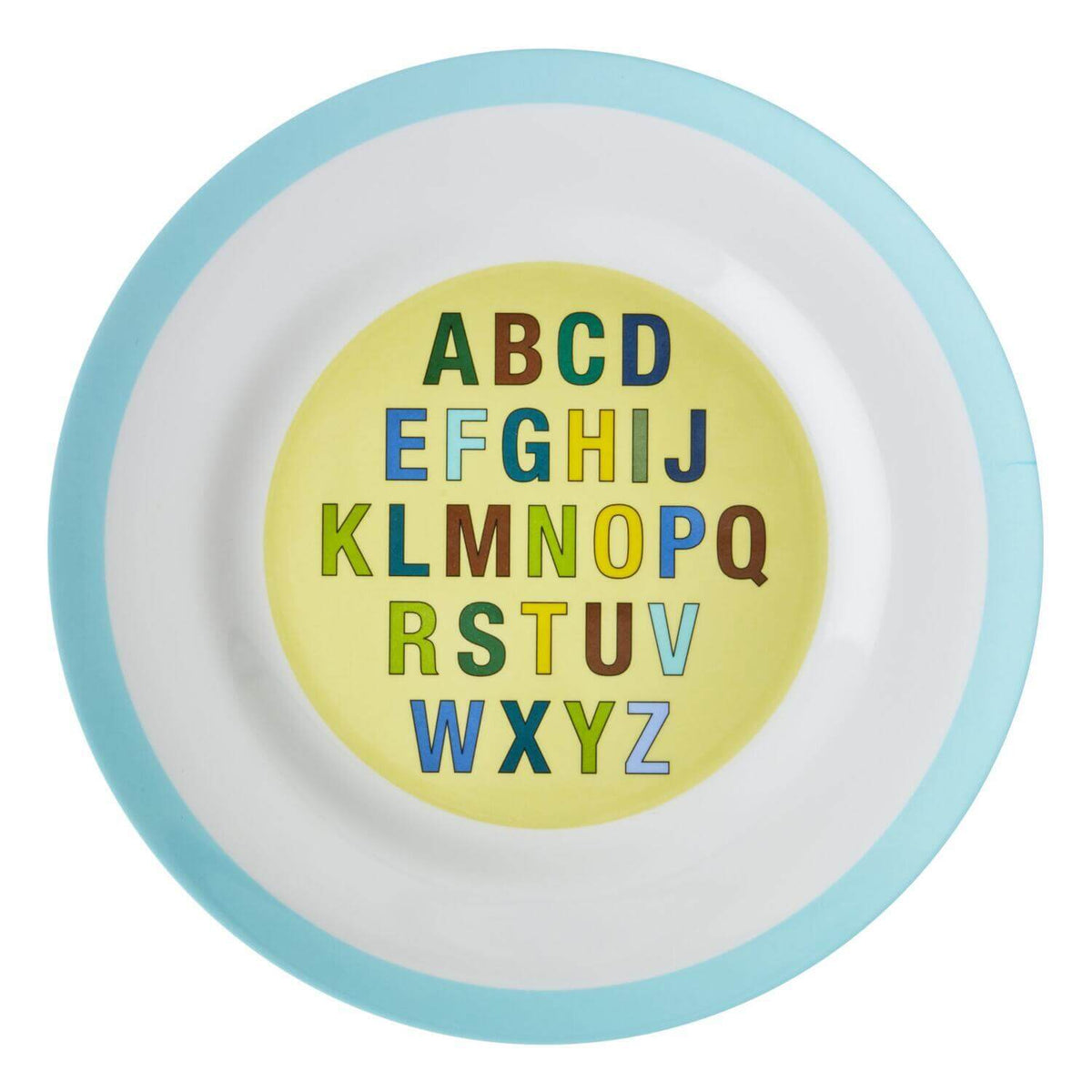 Melamin Essteller "Alphabet" (Blau)