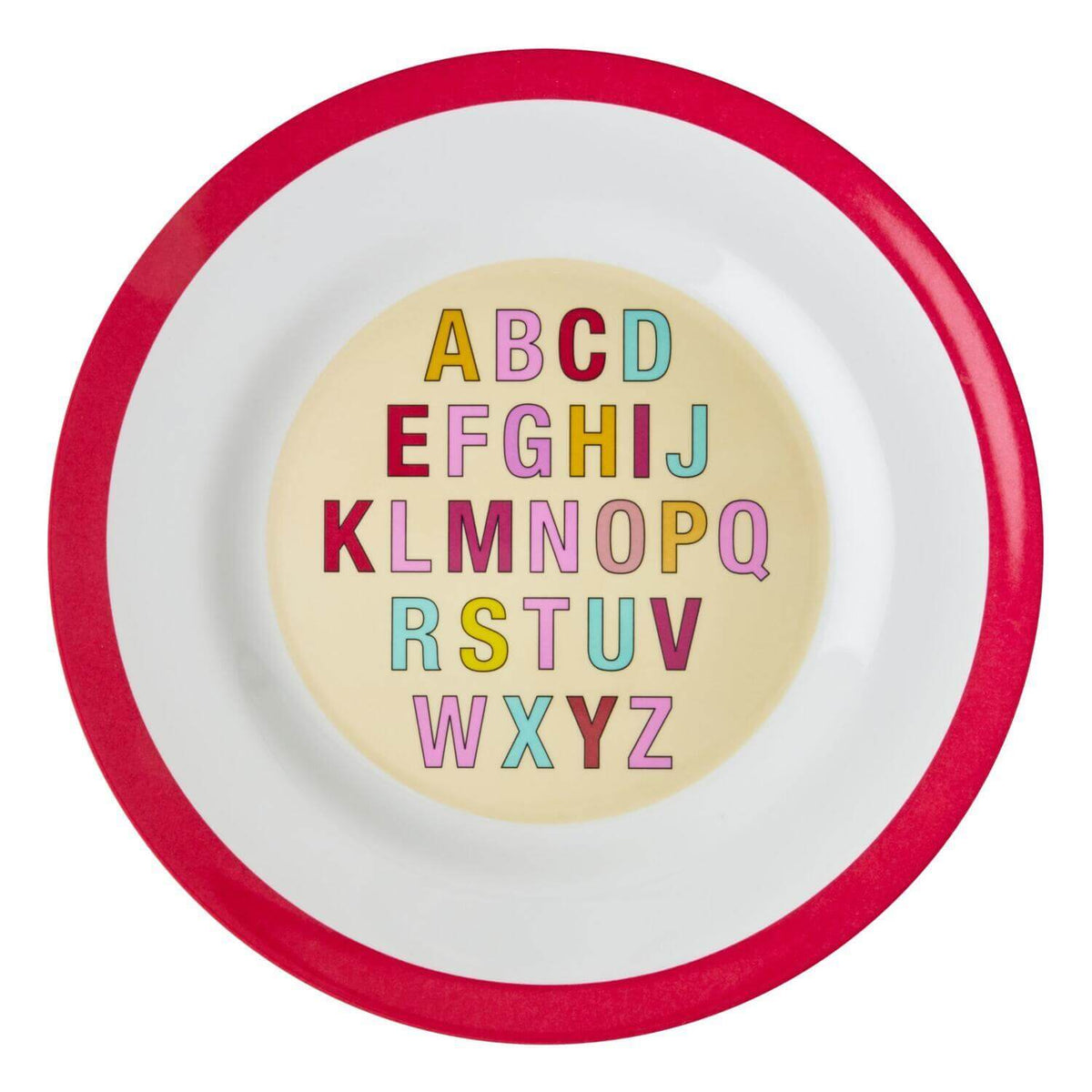 Melamin Essteller "Alphabet" (Rot)