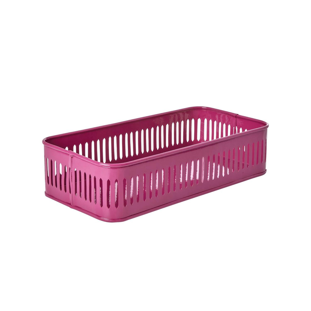 Tablett aus Metall im 2er-Set - 34,5x18x7,5 cm (Mint/Soft Plum)
