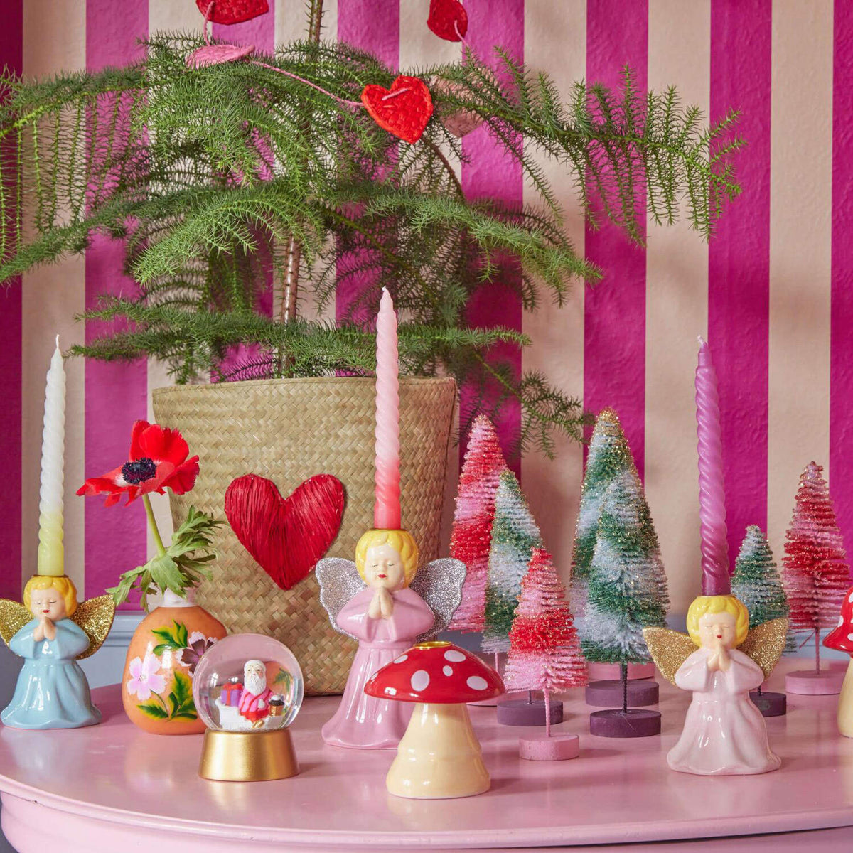 Deko-Set "Christmas Tree" im 3er-Set - 10x25 cm (Grün)