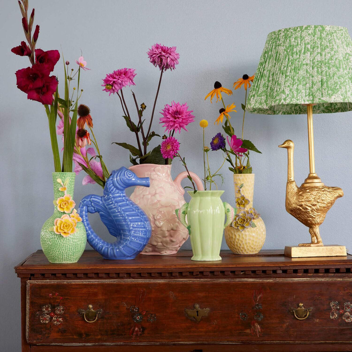 Vase aus Keramik "Flower Sculpture" (Cream)