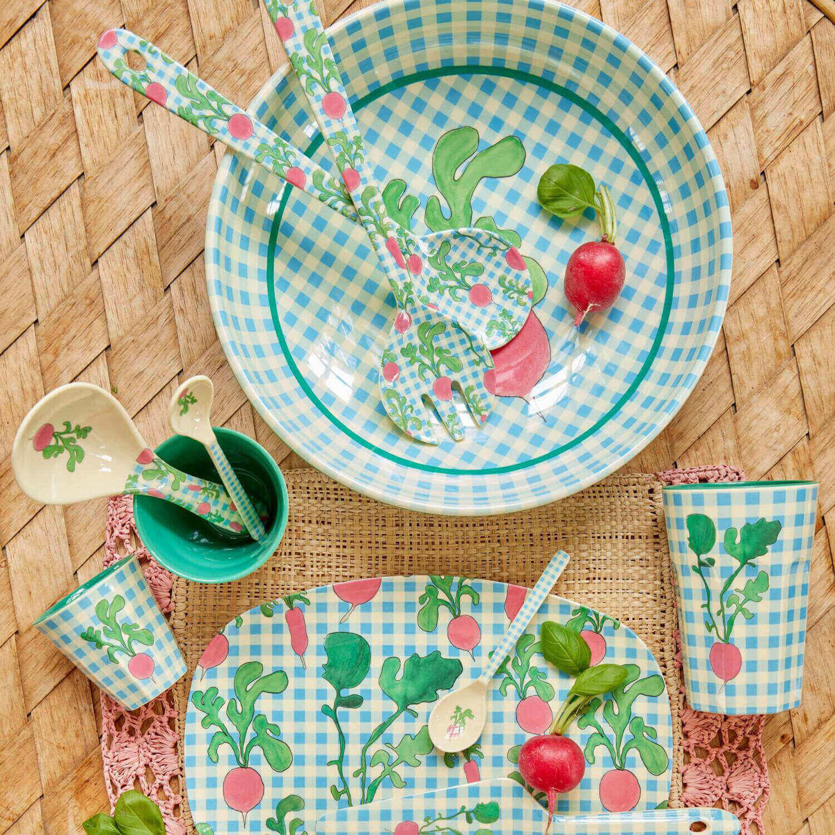 Melamin Becher "Ravishing Radish" - L (Bunt)