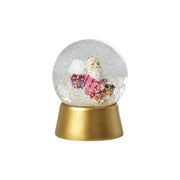 Schneekugel "Xmas Santa" - 11,5x14,5 cm (Gold)