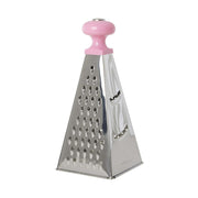 Edelstahlreibe - 12x12x25,5 cm (Pink)