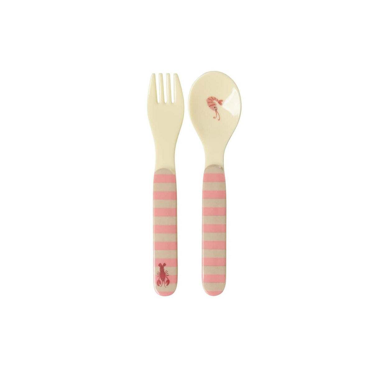 Kinderbesteck "Coral Ocean" - 14x3,5x1 cm (Bunt)