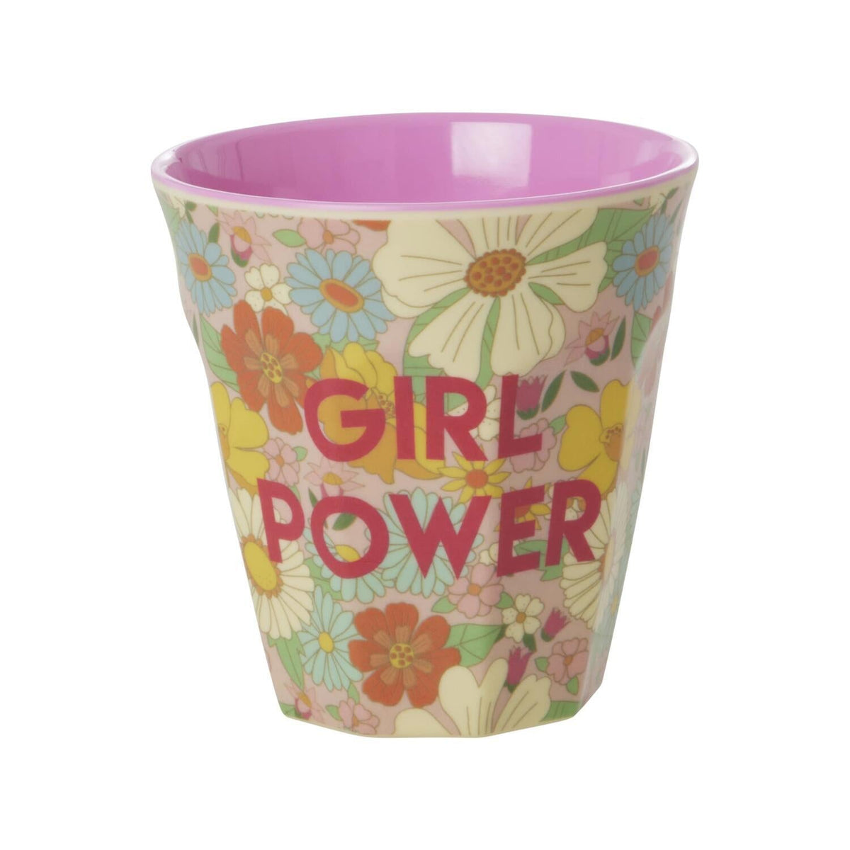 Melamin Becher "Flower Power" - M (Bunt)