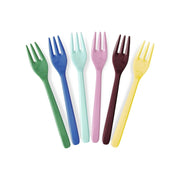 Melamin Kuchengabel "Show Your True Colors" im 6er-Set - 14 cm (Bunt)
