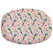 Melamin Platte rechteckig "Exotic Bird" - 30x22 cm (Bunt)