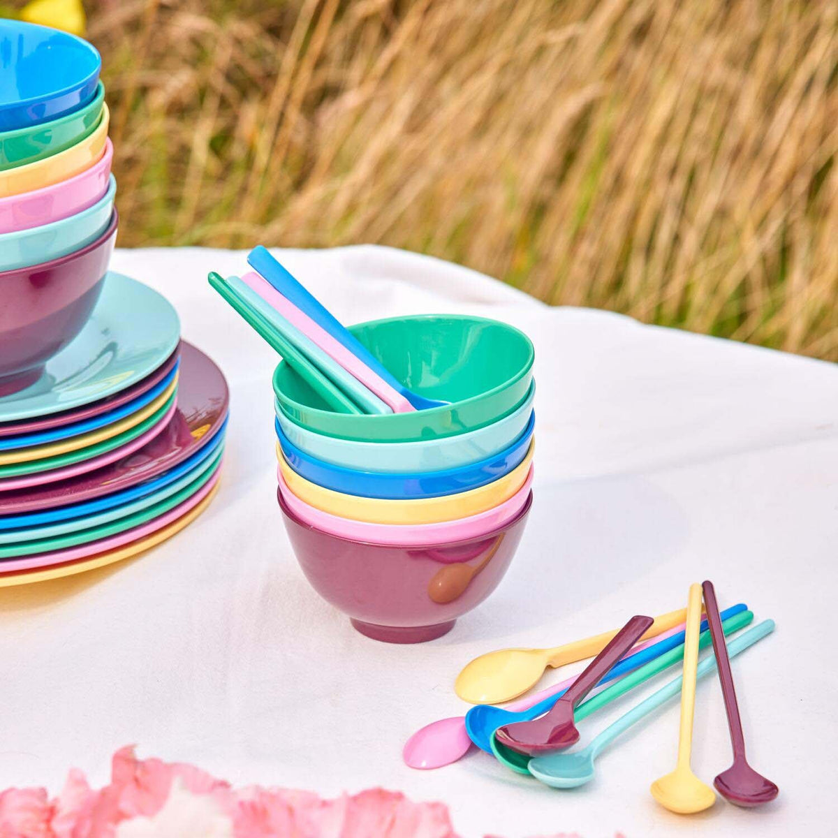 Melamin Schalen "Show Your True Colors" im 6er-Set - S (Bunt)