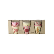 Melamin-Becher 6er-Set „Coral Ocean“ in Umverpackung, bunte S-Becher mit Meerestierdruck