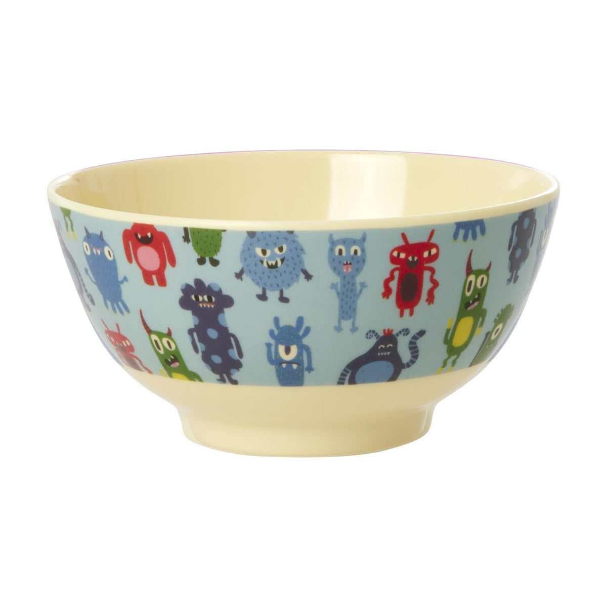 Melaminschale "Monsters" - M (Blau)