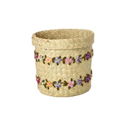 Runder Korb "Raffia - Flower Vines" - S (Natur)