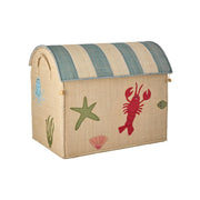 Spielzeugkiste "Raffia - Ocean Theme" - L (Bunt)