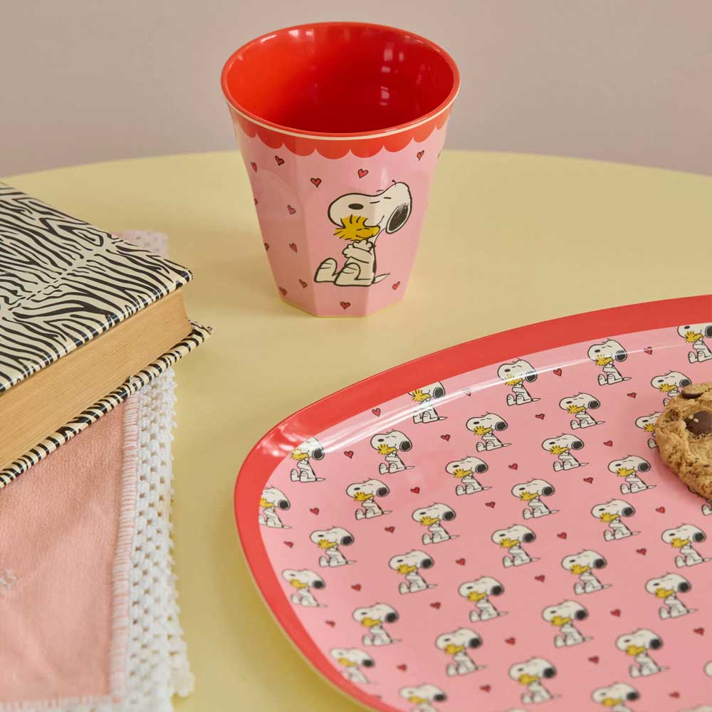 Melamin Becher "Snoopy" - M (Pink)