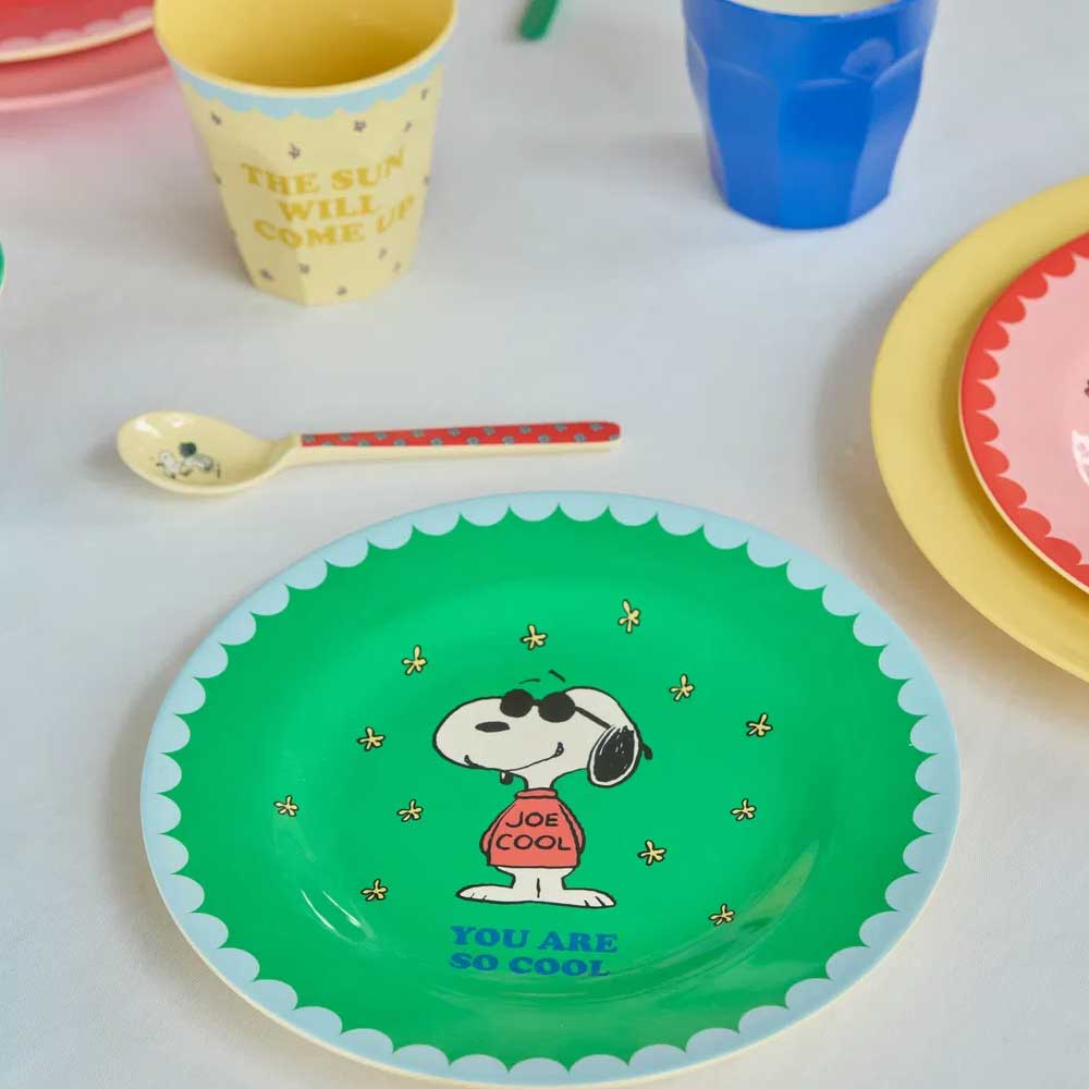 Melamin Dessertteller "Snoopy" - 20 cm (Grün)