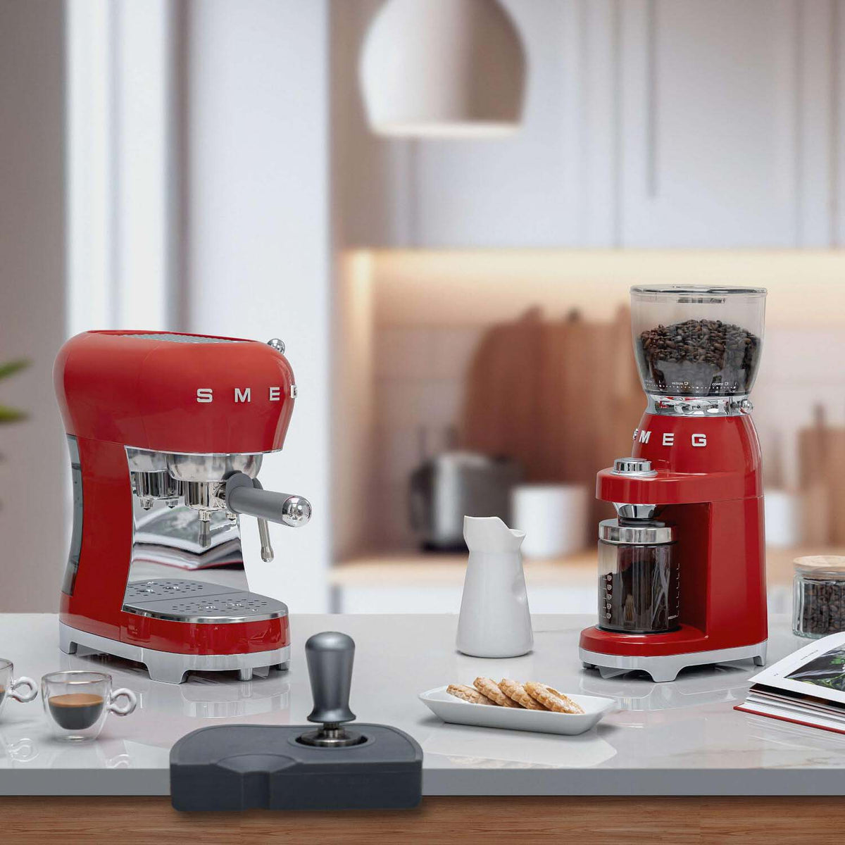smeg Kaffeemühle "50's Retro Style" - 15x22x38,5 cm (Rot)