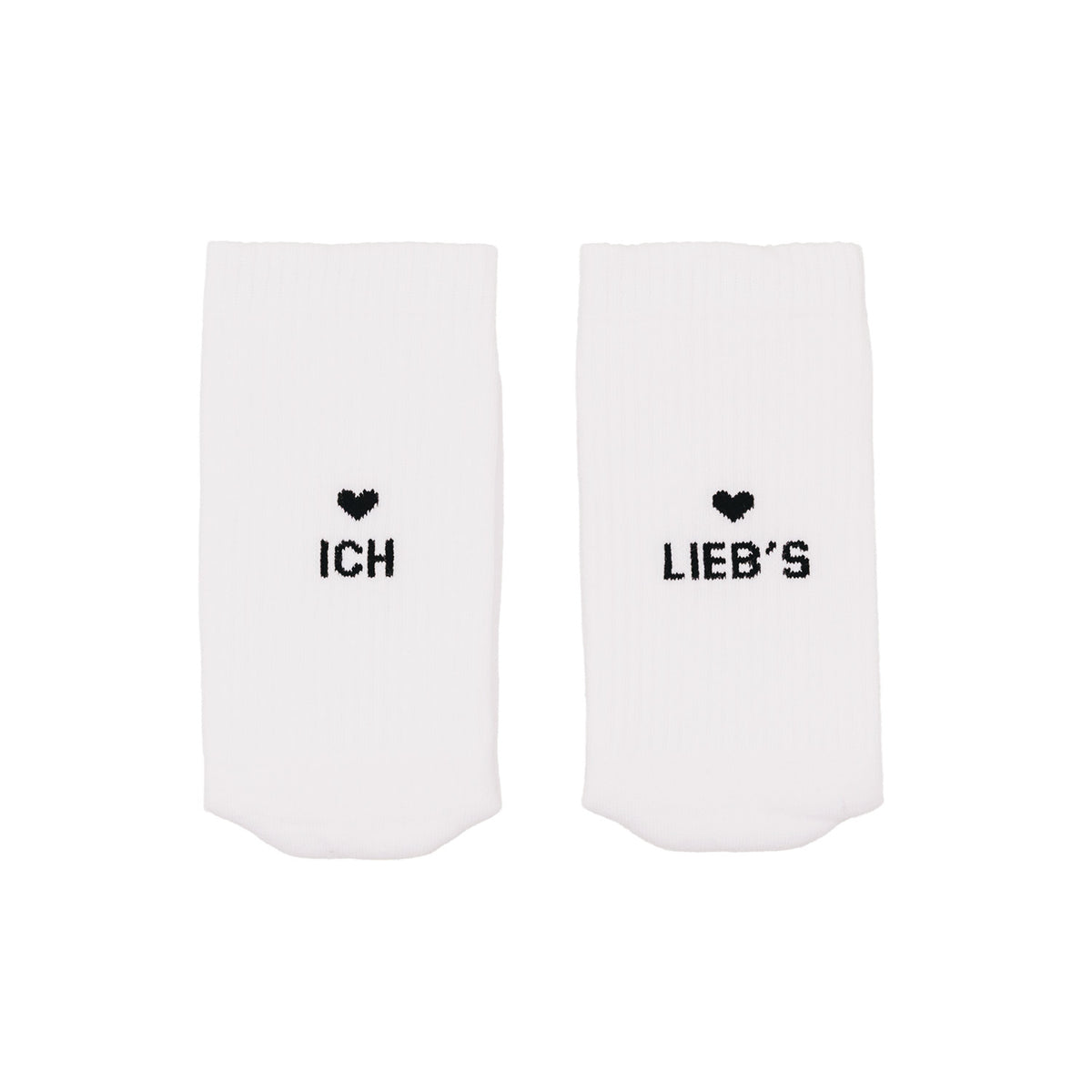 Socken "Ich Liebs" (Weiß)