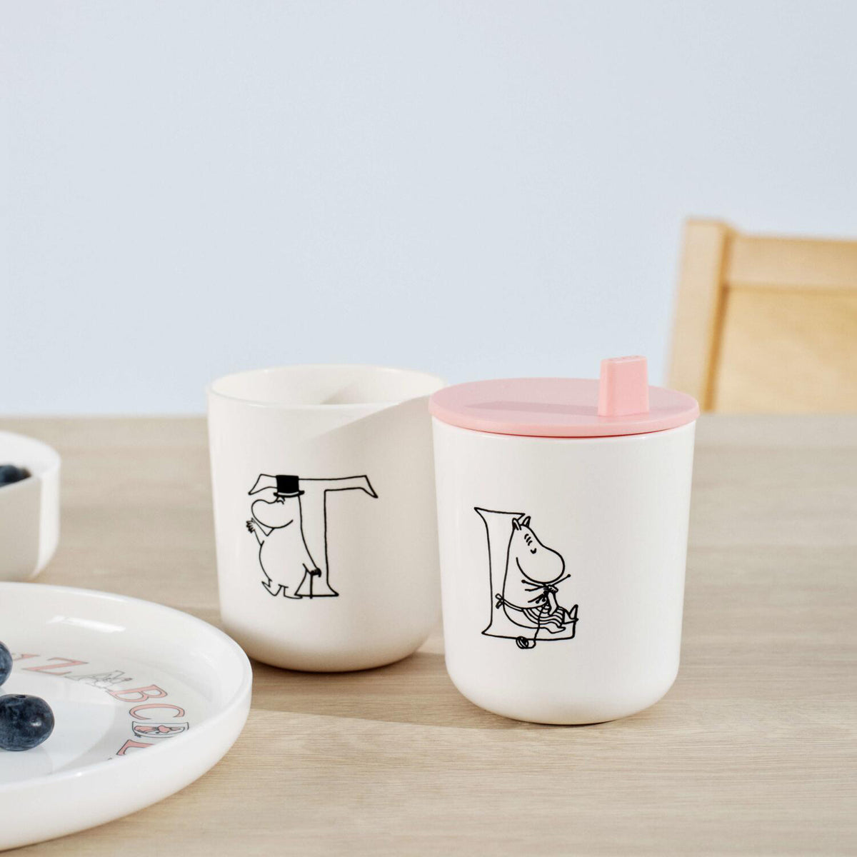 Trinkdeckel für "Moomin" ABC-Becher - 7,5x2,8 cm (Rosa)