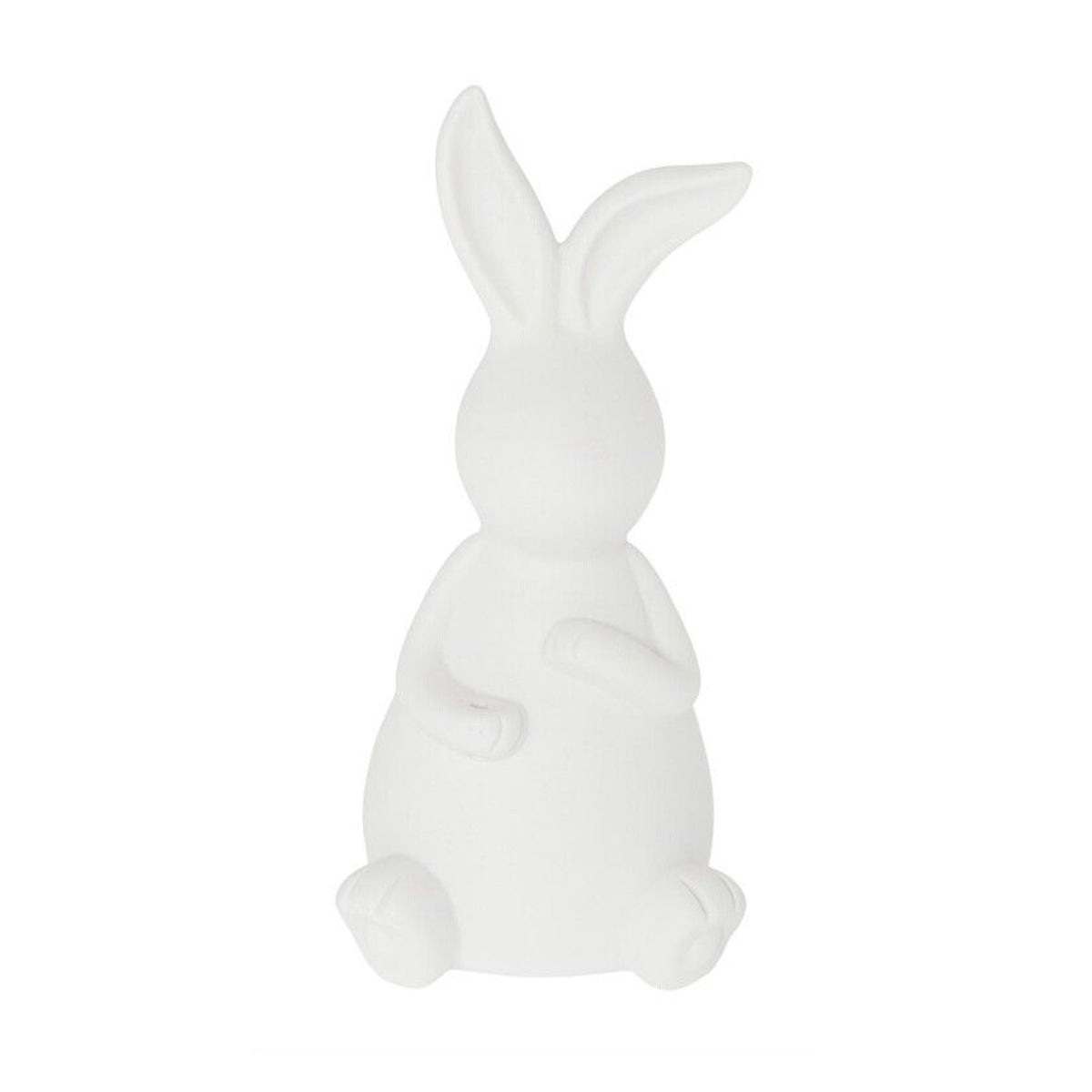 Osterdekoration Hase "Emilia" - 8x8x17 cm (Weiß)
