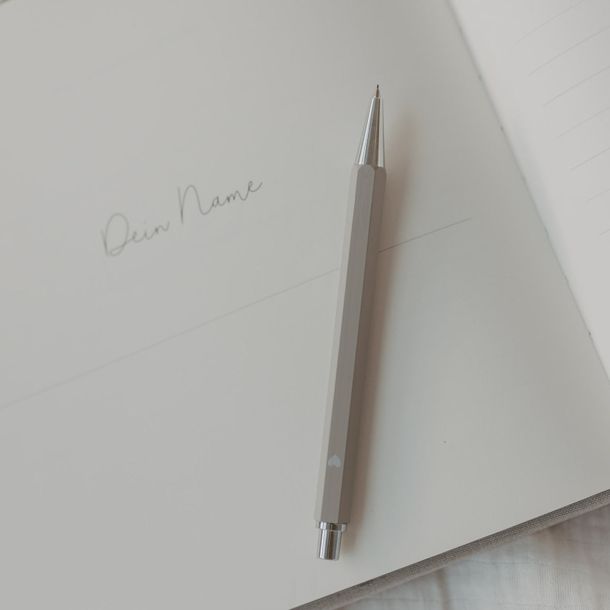 Druckbleistift - 13 cm (Grau)
